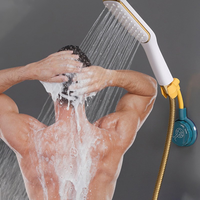 Shower Holder No Drilling Shower Head Holder Suction Cup Adjustable