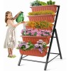 SEJOV Vertical Raised Garden Bed Stand Elevated Vegetables w/5 Container