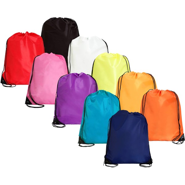 Threadart Drawstring Backpacks - Pack of 10 | Sports Cinch