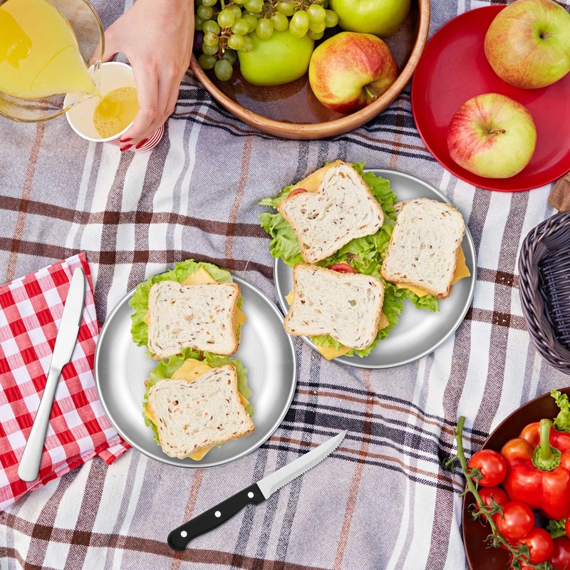 penobon Camping Crockery Set for 2 People, 10 Pieces Portable