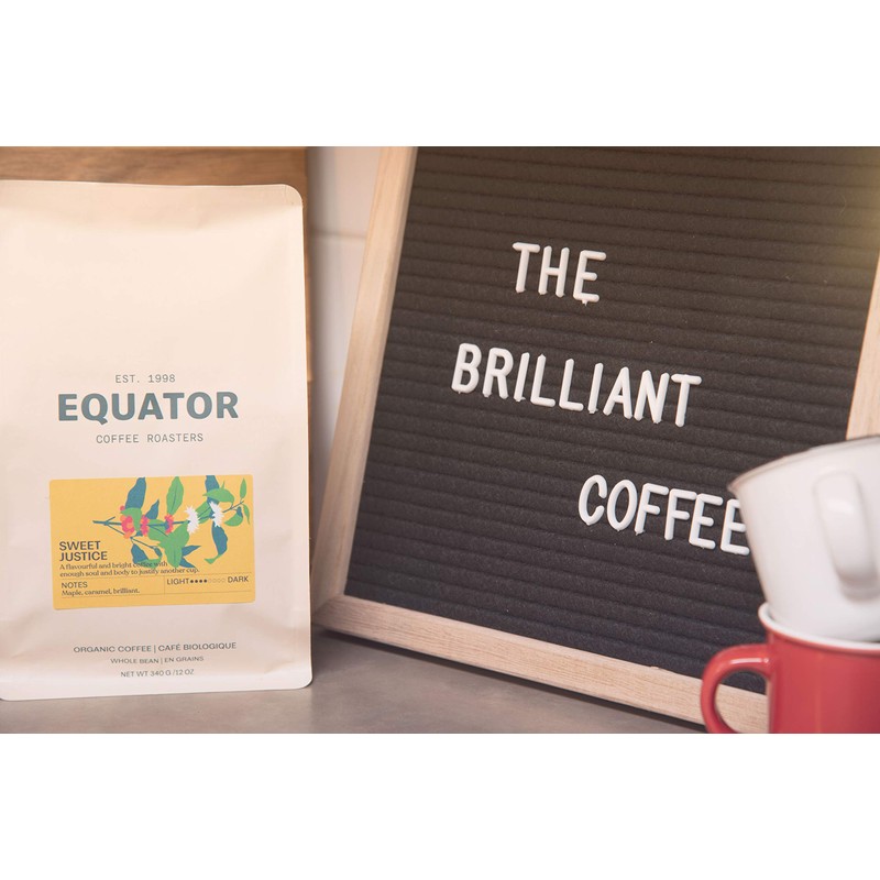 Equator Coffee - Sweet Justice Whole Bean Fair Trade Organic