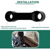 Moncer Motorcycle Rearview Mirror Adapter Kit, Aluminum Alloy 10mm 8mm