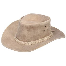 Australian Camel Western Style Cowboy Outback Real Suede Aussie Bush Hat 2XL