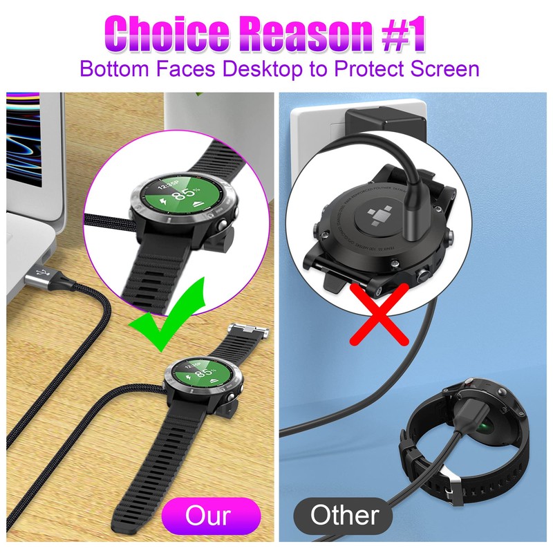 AGVEE 3.3ft Angled 90 Degree Braided Charger Cable Charing Cord