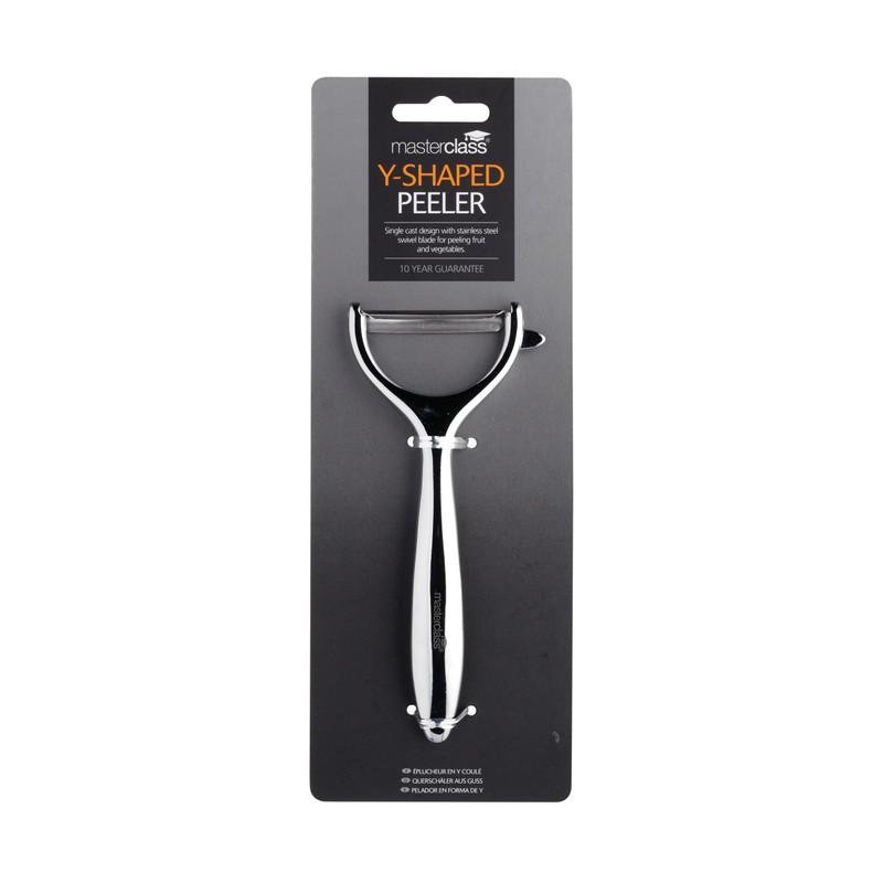 MasterClass 'Y' Peeler, Stainless Steel Potato Peeler with Swivel Blade