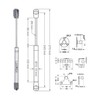 LOOTICH 200N Flap Fitting Flap Holder Lid Gas Spring Damper