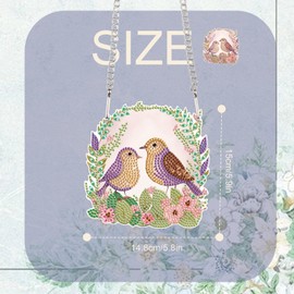 TDFERAN Diamond Painting Pendant Easter DIY Diamond Art Decoration Kit Window Pendant, Gem Art Wall Home Window Decoration Adult Digital Painting Women Crafts Hobby