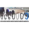 TITECOUGO Aluminum Alloy D-Ring High Strength Carabiner Key Chain Clip