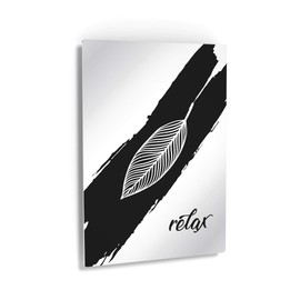 Smile Art Design Relax Typography Black and White Bathroom Decor Metal Print Decor Bathroom Sign Bathroom Wall Decor Wall Art Home Decoration Ready to Hang Made in USA- 12x8