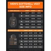 ORORO Men's Heated Softshell Vest with USB-C Rechargeable Battery, Soft
