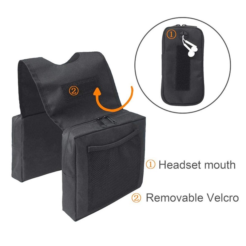 Keenso Motorcycle Tank Saddlebag, Universal Snowmobiles Storage Pack ATV Fender