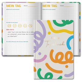 BIROYAL 5-Minute Feeling Diary Children 6-12 Years - Diary Girls & Boys - Feelings Book Children for Understanding Emotions, Learning Gratitude, Building Confidence - Gratitude Diary Children