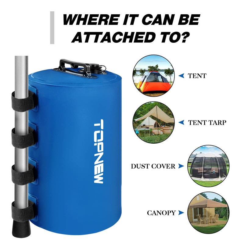 Topnew Canopy Water Weight Bag, 175 LBS Water Tent Weights