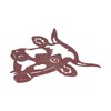 Peeping Cow Head Shape Animal Stake Decorative Metal Stake Garden