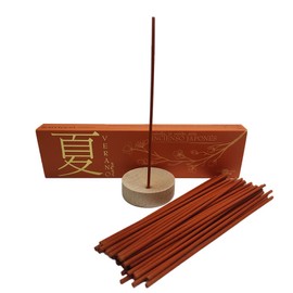 Aromasenses | Japanisches Sommer-Räucherwerk – 50 Stäbchen + Halter | 100 % Naturrein | Handgefertigt | Entspannung | Meditation | Yoga