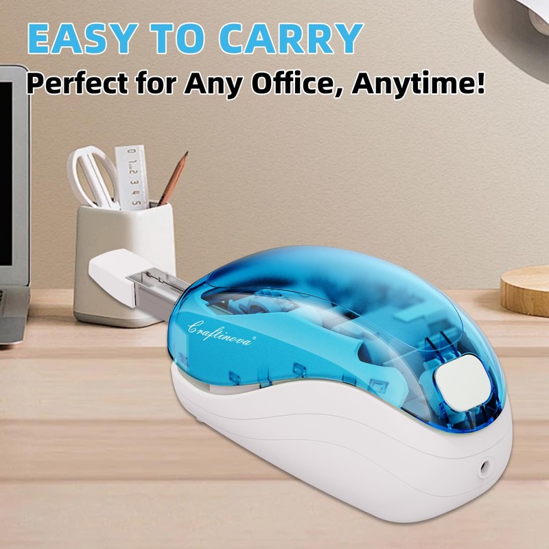 Craftinova Electric Stapler,Including 2000 Staples and 1 Staple Remover, Suitable