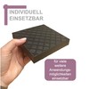 120 x 120 x 20 mm Rubber Pad with Waffle
