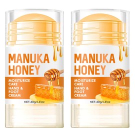 Honey Foot Cream, Hand & Heel Cream for Very Dry Hands & Feet (40 ml), Cracked Heel Repair Cream, Intensive Moisturising for Cracked Skin for Women & Men - 40g (2pcs, 40ml)