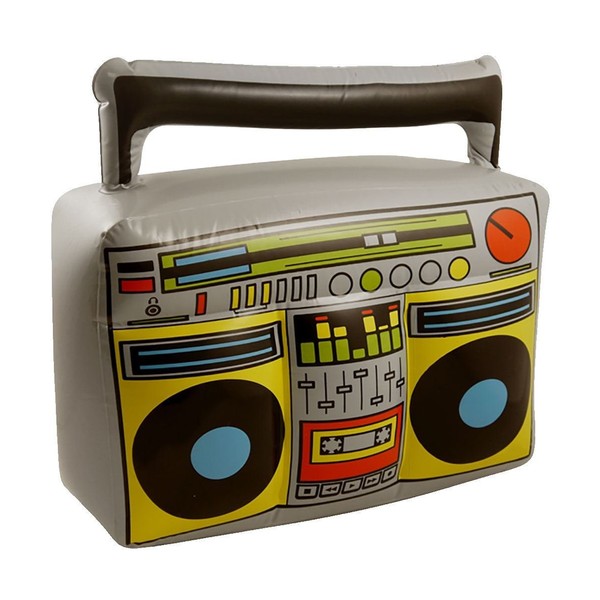 HENBRANDT Inflatable Blow Up Boom Box Music Player Ghetto Blaster