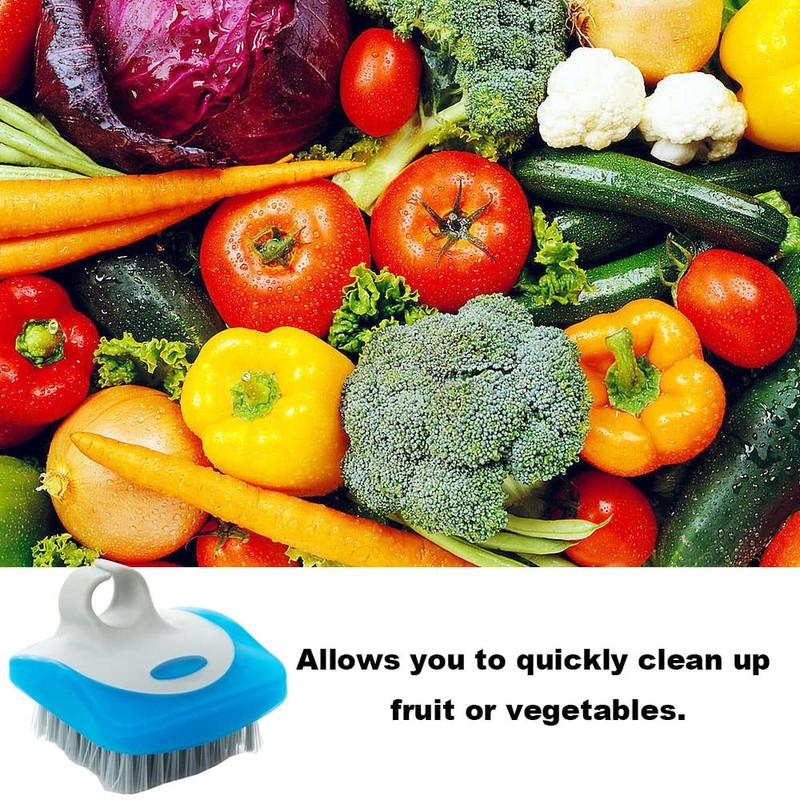 2 Pcs Vegetable and Fruit Cleaning Brush,Potato Scrubber,Flexible Fruit Brushes