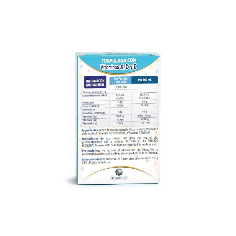 Vitamina ONEDROP ADE | Frasco de 3 ML (114 Gotas)