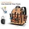 Backpack Tool Bag - Heavy Duty Tool Organizer, Water-resistant HVAC