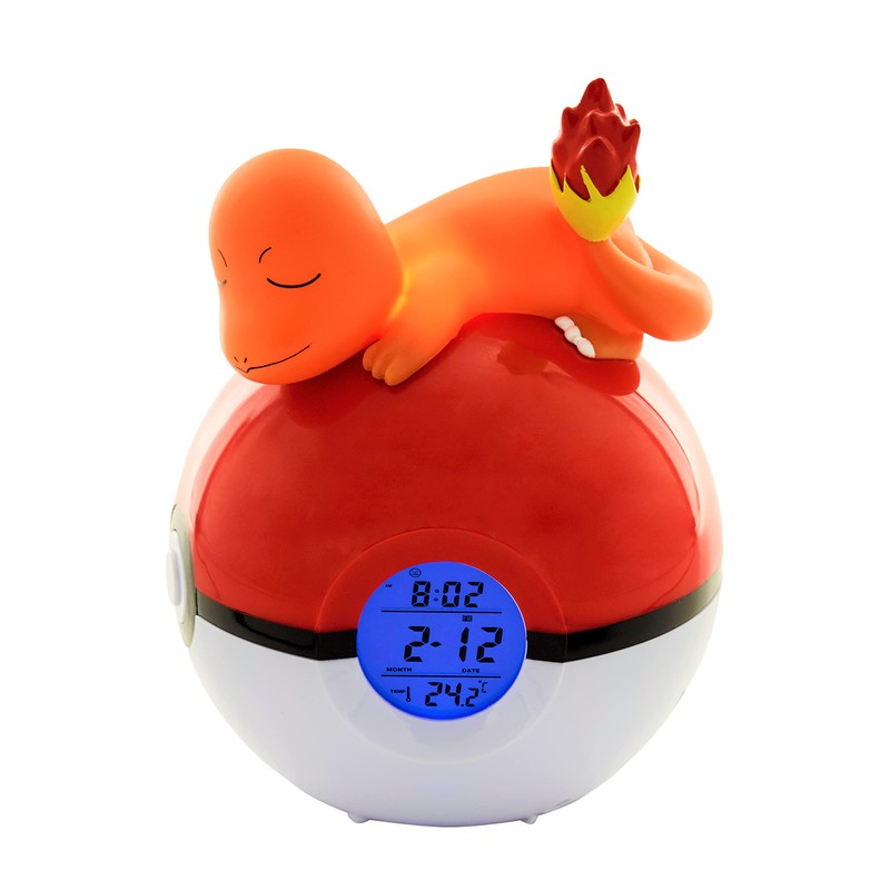 Teknofun - Leuchtender Wecker Pokémon - Salamèche Schläft Auf Einem