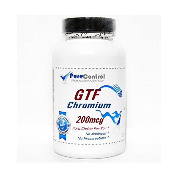 GTF Chromium 200mcg // 200 Capsules // Pure // by PureControl Supplements