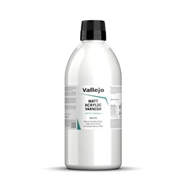 Vallejo - Permanent Acrylic Varnish | Matte Finish 500 ml. (16.9 fl.oz.) | Extraordinary Hardness & Permanence | Scratch Resistant & Non-Yellowing | Outdoor and Indoor Surfaces