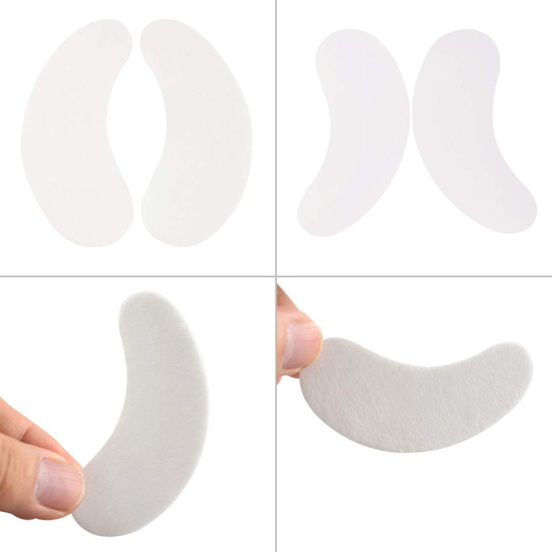 Florica 50 Pairs Eye Pads Eyelash Extension Lint-Free Eye Gel