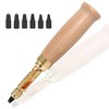 Yuentoen Japanese Screw Hole Punch,Automatic Hole Punch Drill Tool,6 Tip