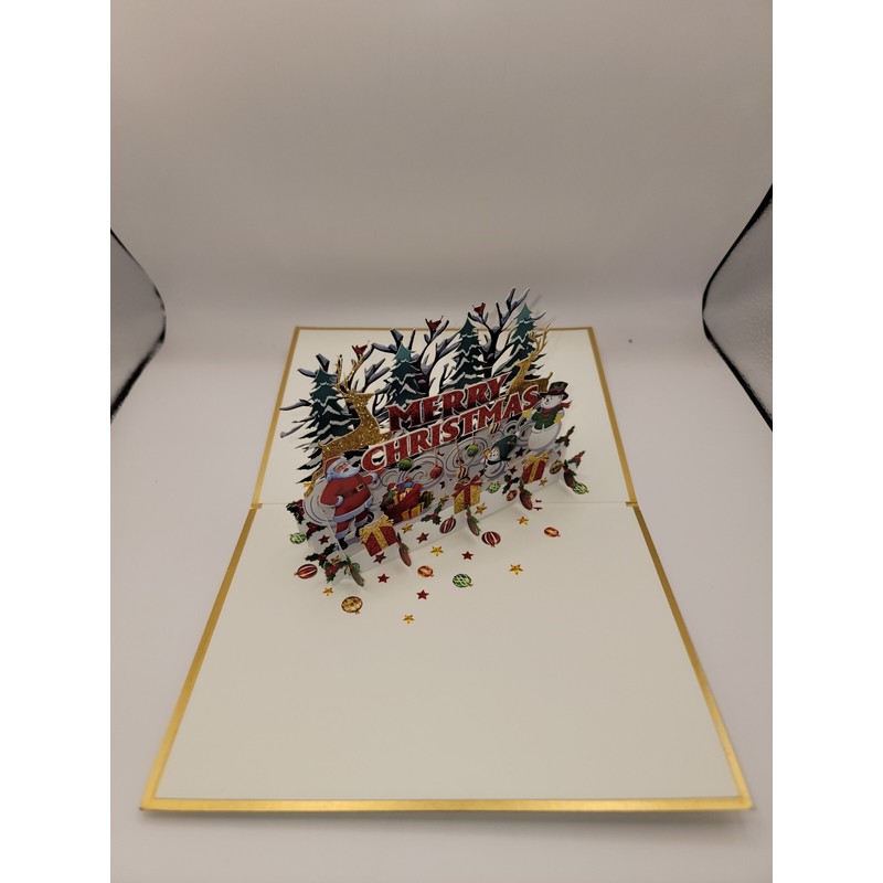 Pop Up Merry Christmas Greeting Card #9