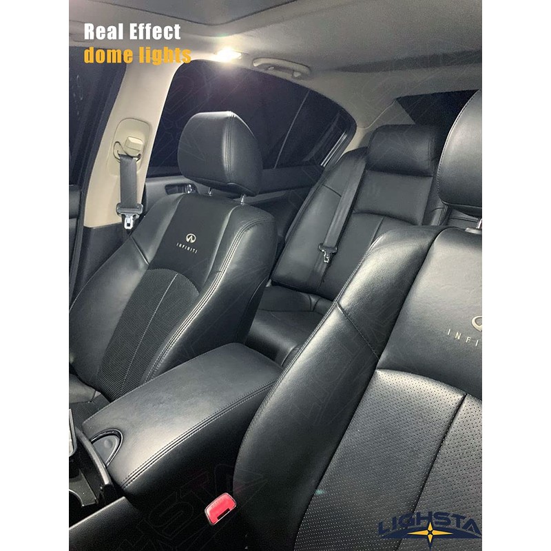 LIGHSTA 16PCS Super Bright White LED Interior Light Kit Package