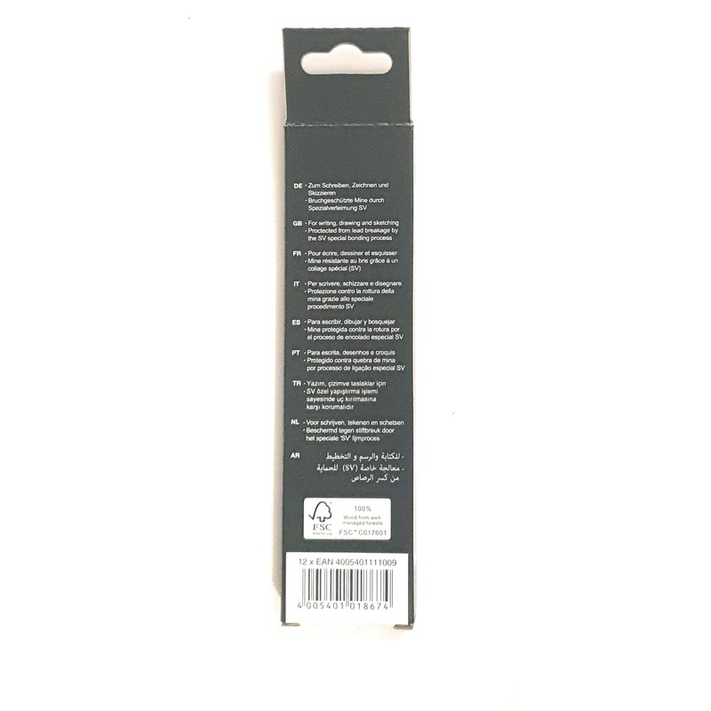 12 FABER-CASTELL 1111 Blacklead HB Pencils