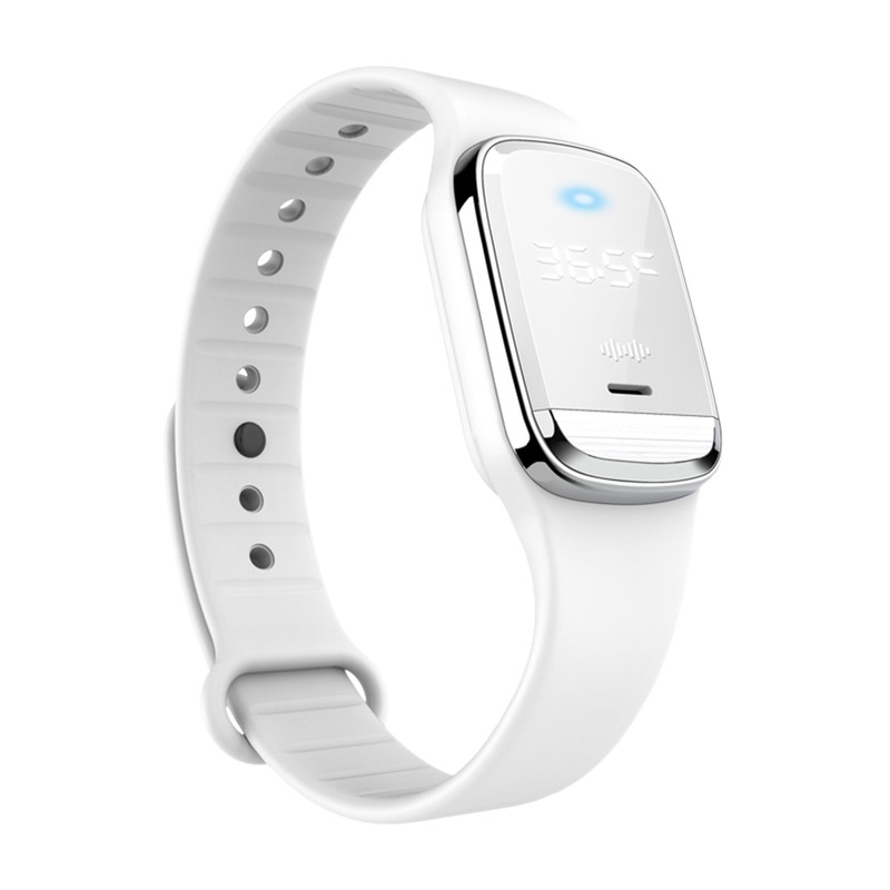 Temperature Measurement Bracelets Ultrasonic Mosquito Repellent Bands Non-Toxic Deet Free