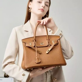 Togo 토고 가죽 버킨 숄더백 핸드백 [카키색 35cm] Togo Leather Birkin Shoulder Bag Handbag [Khaki Color 35cm]