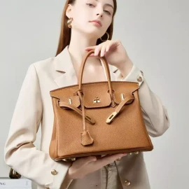 Togo 토고 가죽 버킨 숄더백 핸드백 [카키색 35cm] Togo Leather Birkin Shoulder Bag Handbag [Khaki Color 35cm]