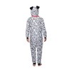 Sincere Party Adult Dalmatian Onesie Costume,Fleece Dalmatian Pajamas Jumpsuit for