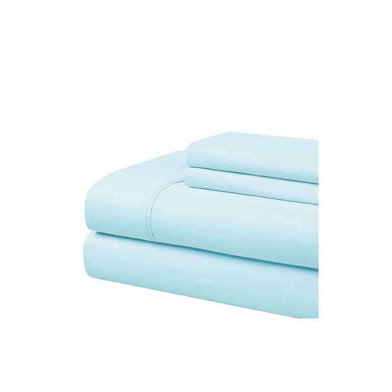 90GSM Soild Sheet Set Twin Aqua