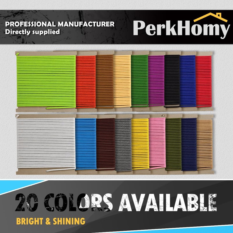PerkHomy 500lb Cotton Rope 3/16" (5mm) 50 ft Multi Purpose