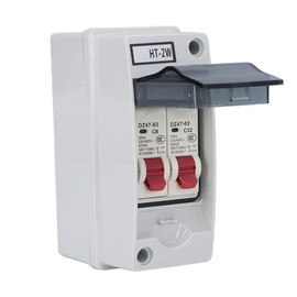 2 Way Distribution Box Circuit Breakers with Distribution Case Distribution Box for Outdoor(16A 32A)