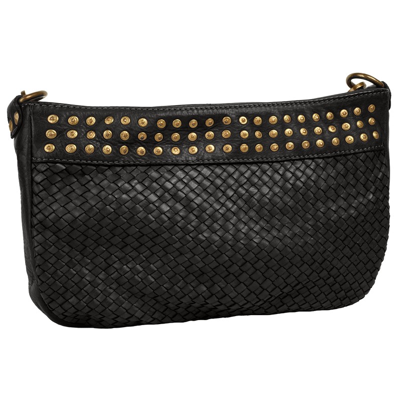 Samantha Look Women's Shoulder Bag Genuine Leather 021381, black