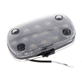 tecniq Inc Surface Mount 4.5" X 2.5" Neutral White 12 LED Dome Light With Switch - E18-LCS0-1