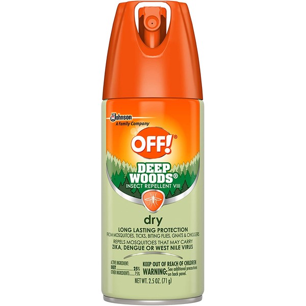 OFF! Deep Woods Bug Spray & Insect Repellent; Dry, Non-Greasy Formula, 2.5 Ounce