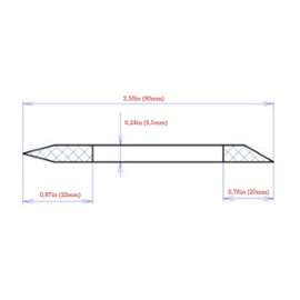 Glass Cuticle Pusher for Manicure and Pedicure - Original Czech Product (Green)