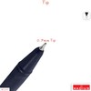RADIUS Tri Click Retractable Ballpoint Pens, BLACK, Fine Point (0.7mm),