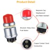 MKBKLLJY 2 Pcs Push Button Momentary Starter Switch 12V 50A