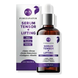 Pureza Natur Suero Facial Efecto Tensor Lifting Con Gaba Y Dmae Acido Hialurónico Colágeno Y Elastina Serum Hidratante Tensor que Aporta Elasticidad 50ml