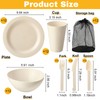 LemonRoad 12 Set College Dorm Dishes Essential Kit, Plates and