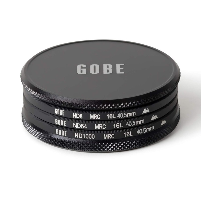 Gobe 40.5mm ND8, ND64, ND1000 Lens Filter Kit (2Peak)